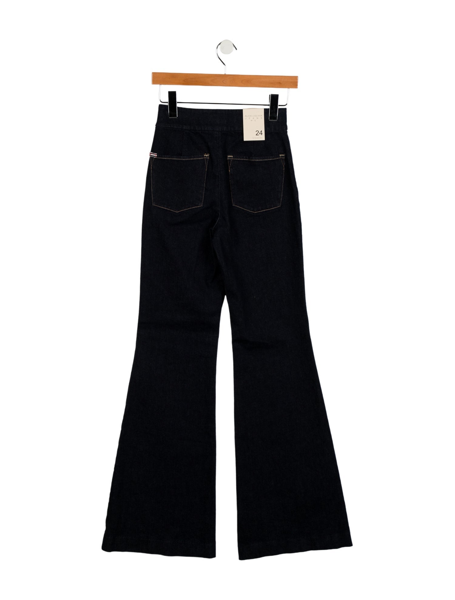 Alice + Olivia Mid-Rise Wide Leg Jeans w/ Tags