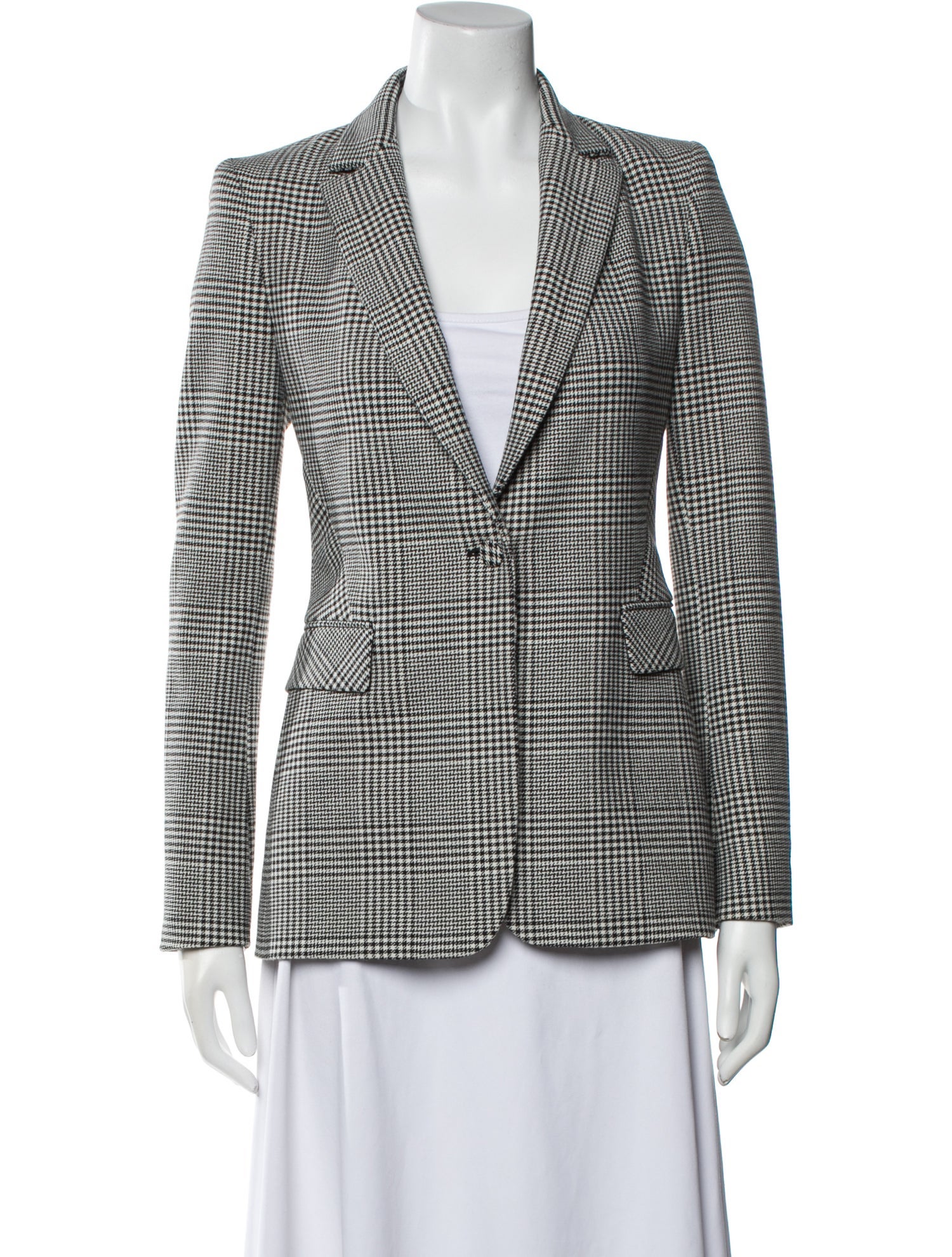 Alice + Olivia Houndstooth Print Blazer