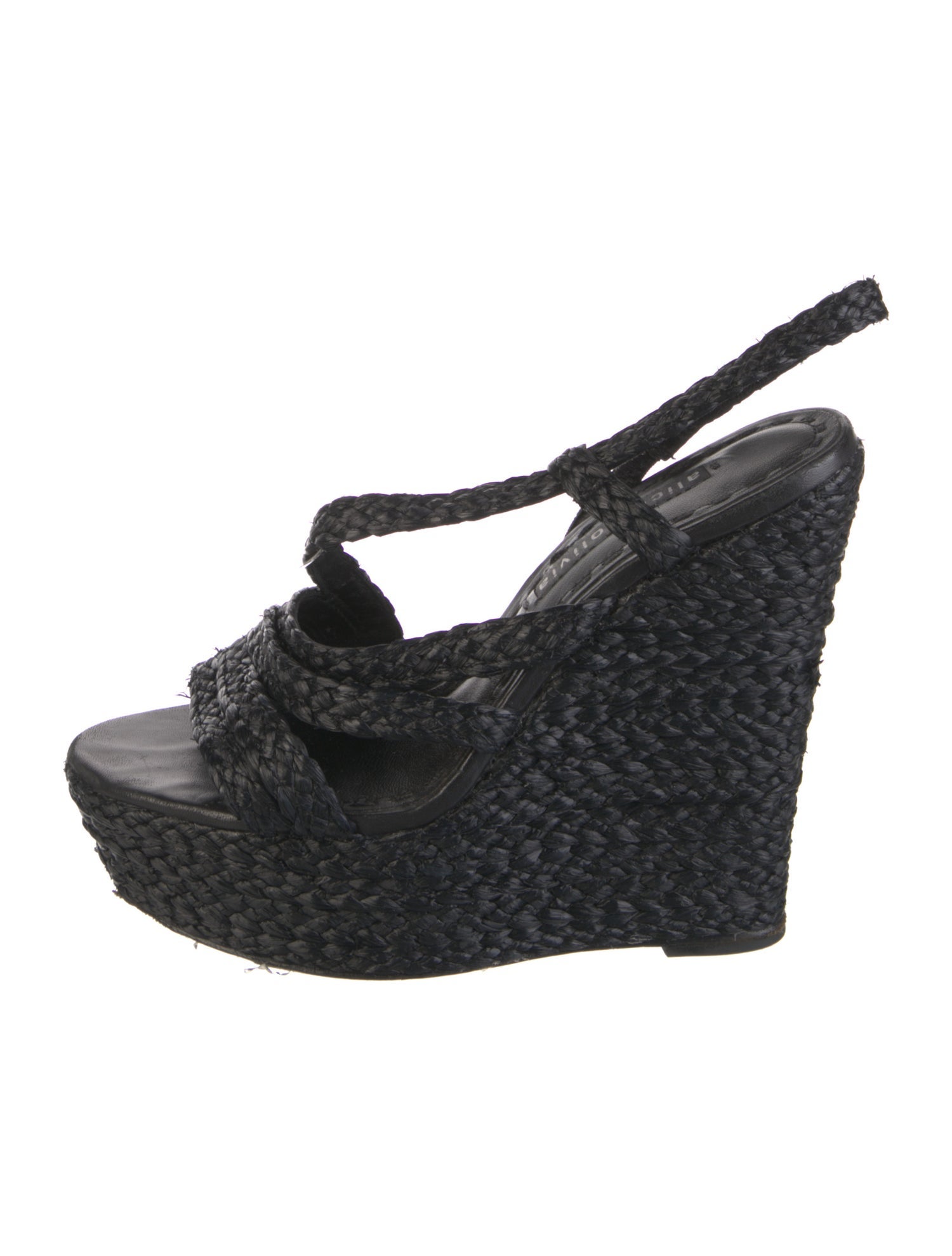 Alice + Olivia Raffia Braided Accents Espadrilles