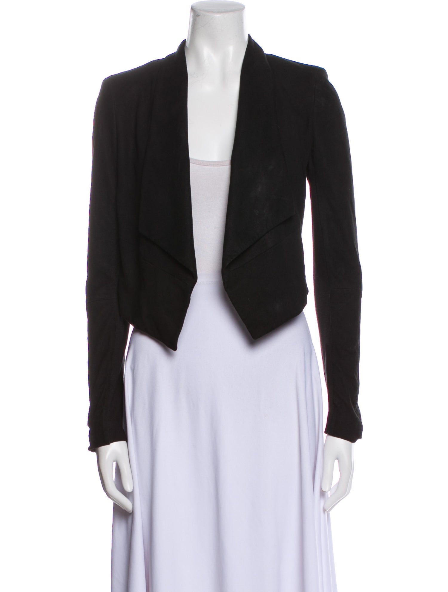 Alice + Olivia Goat Leather Blazer