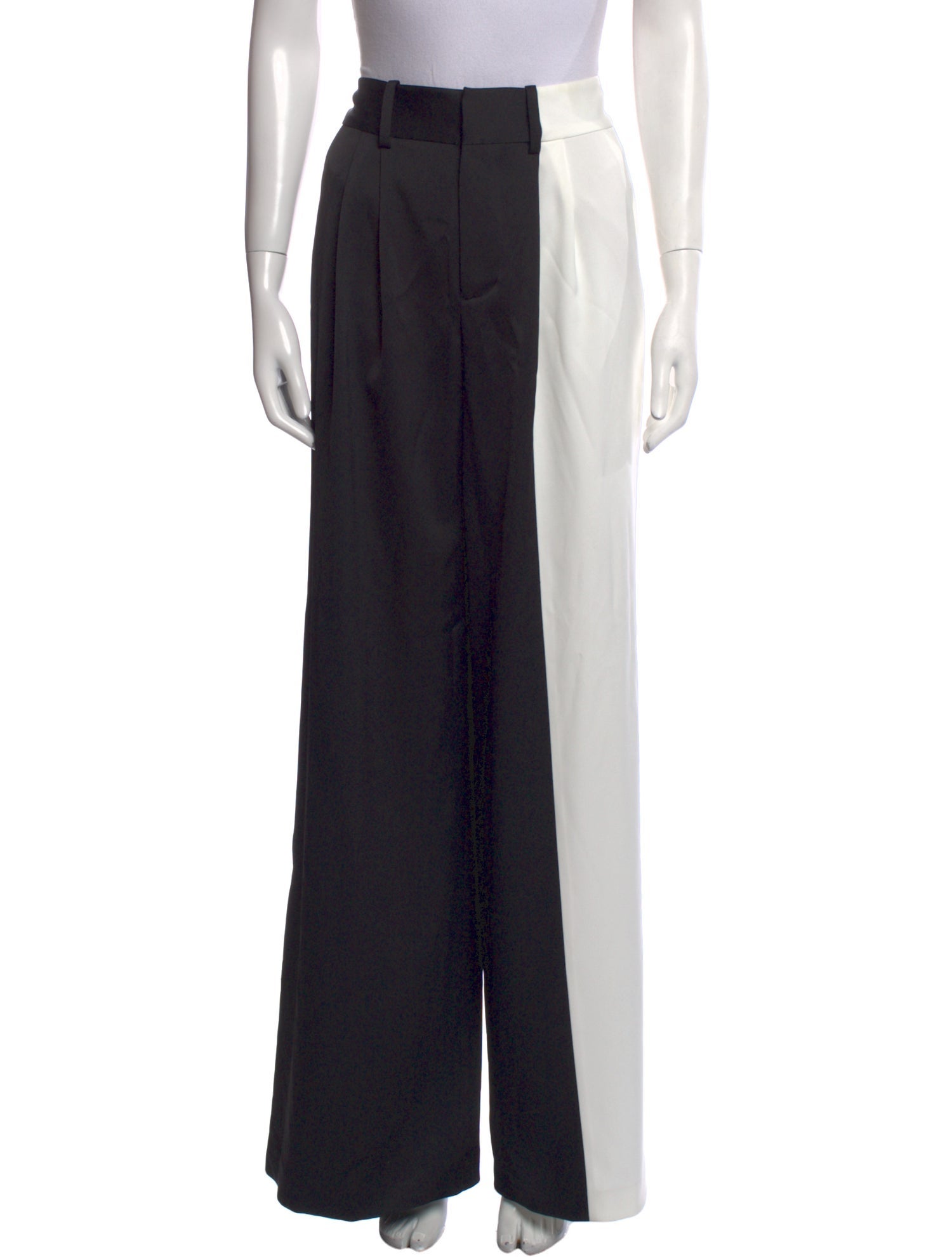 Alice + Olivia Colorblock Pattern Wide Leg Pants