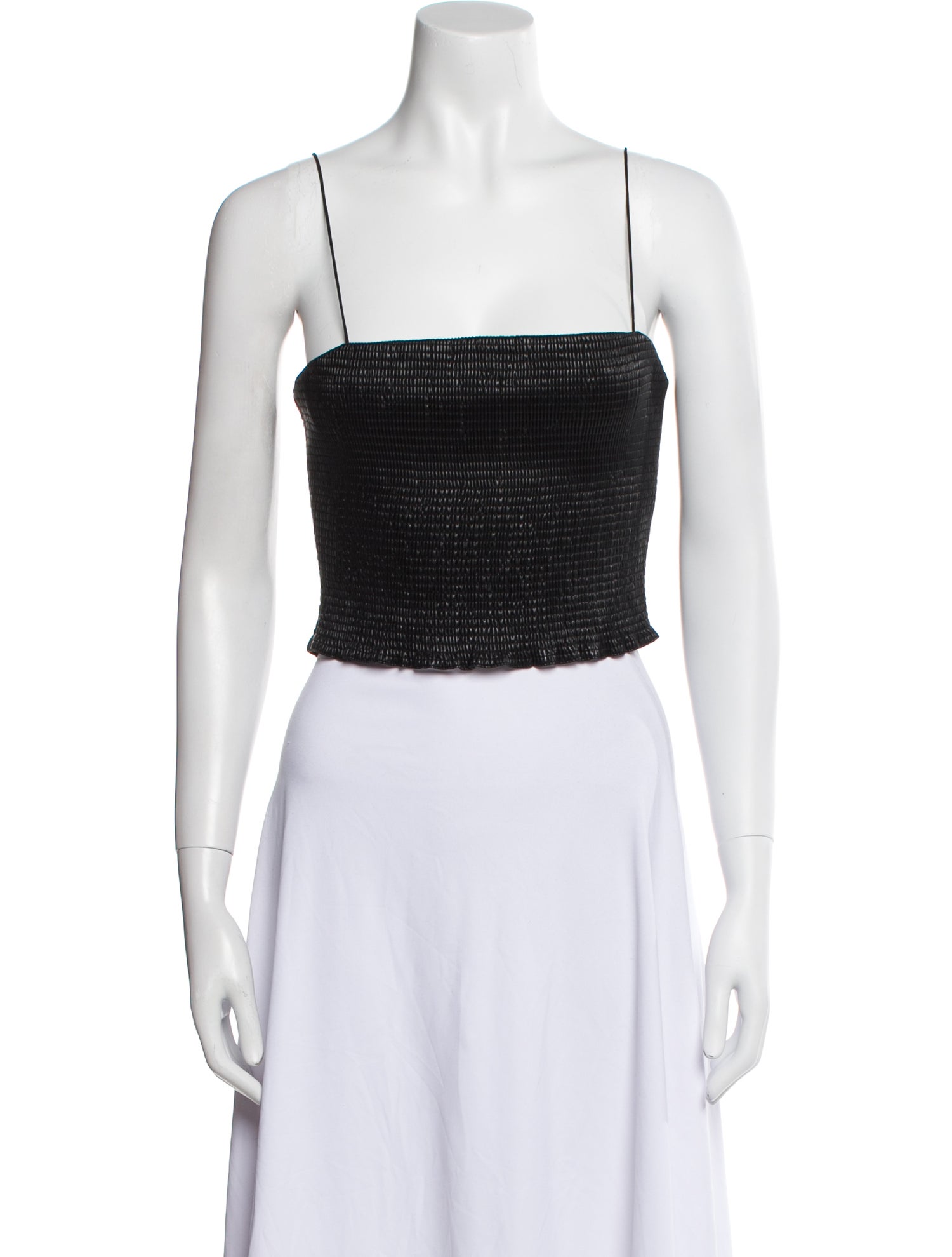 Alice + Olivia Square Neckline Sleeveless Crop Top