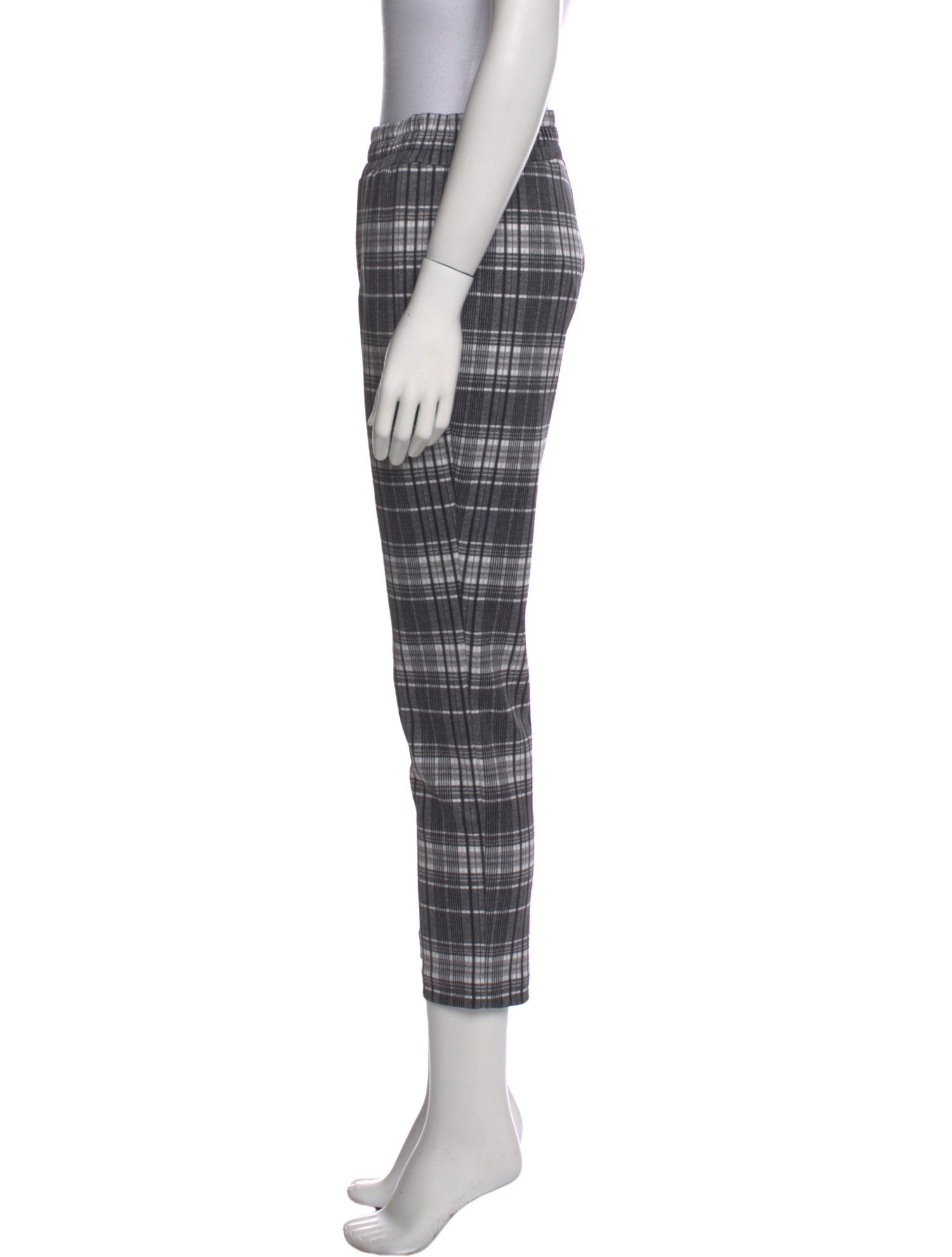Alice + Olivia Plaid Print Skinny Leg Pants