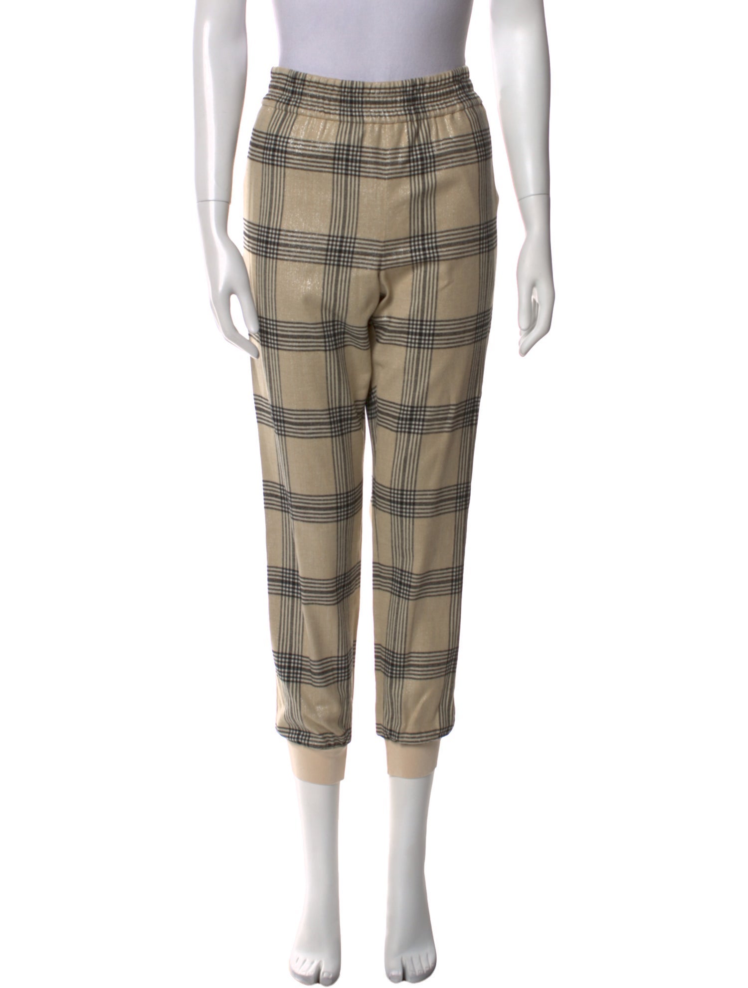 Alice + Olivia Plaid Print Skinny Leg Pants w/ Tags