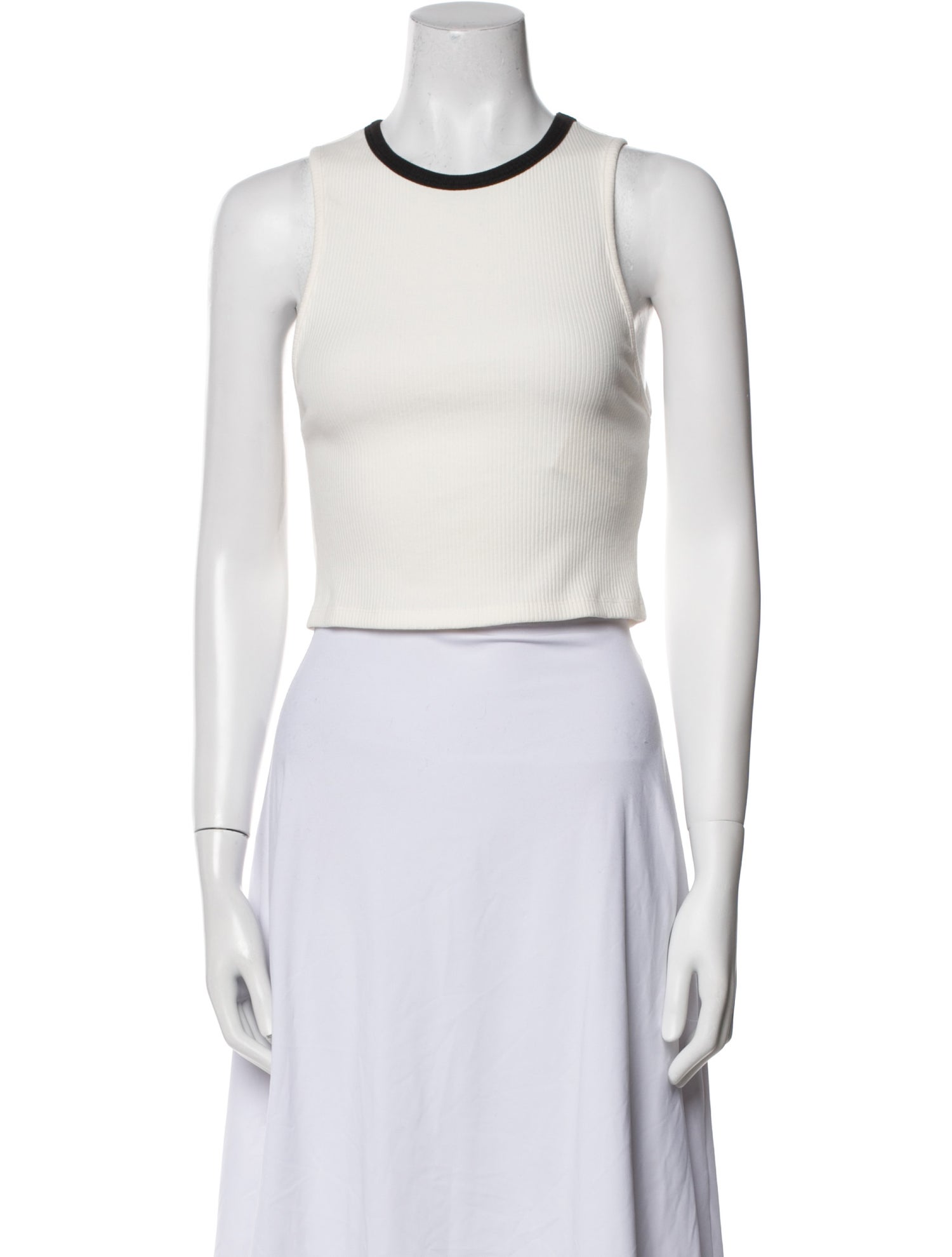 Alice + Olivia Crew Neck Sleeveless Crop Top w/ Tags