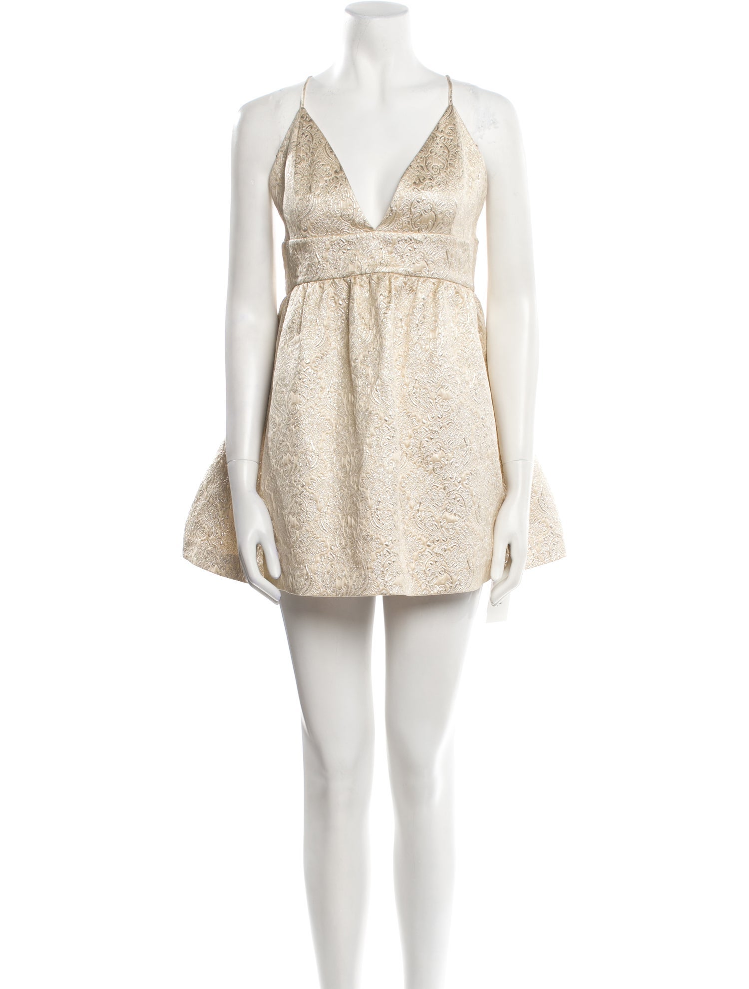 Alice + Olivia V-Neck Mini Dress