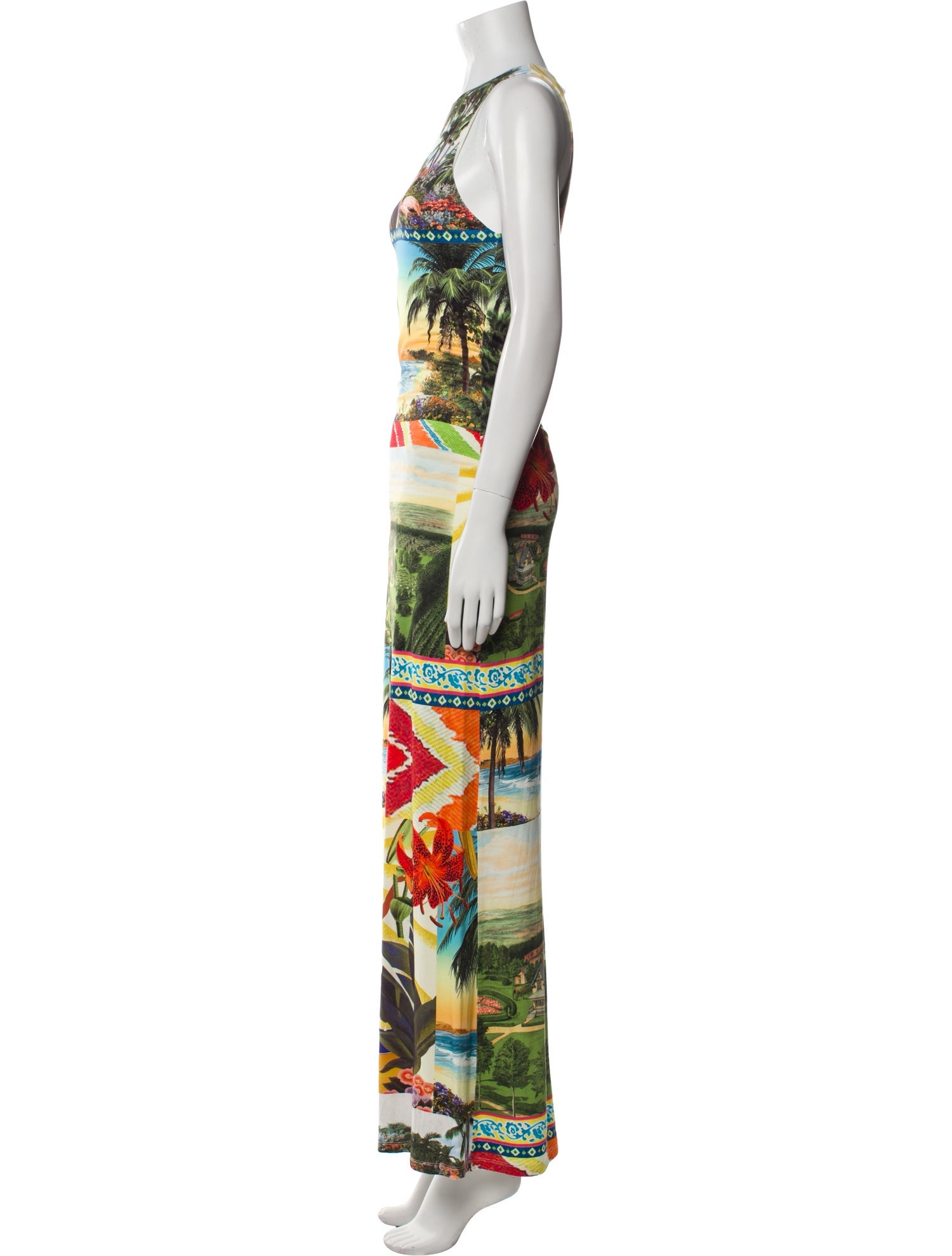 Alice + Olivia Printed Long Dress