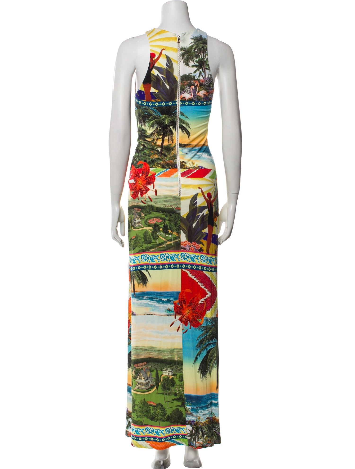 Alice + Olivia Printed Long Dress