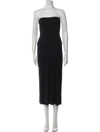 Alice + Olivia Strapless Midi Length Dress