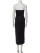 Alice + Olivia Strapless Midi Length Dress