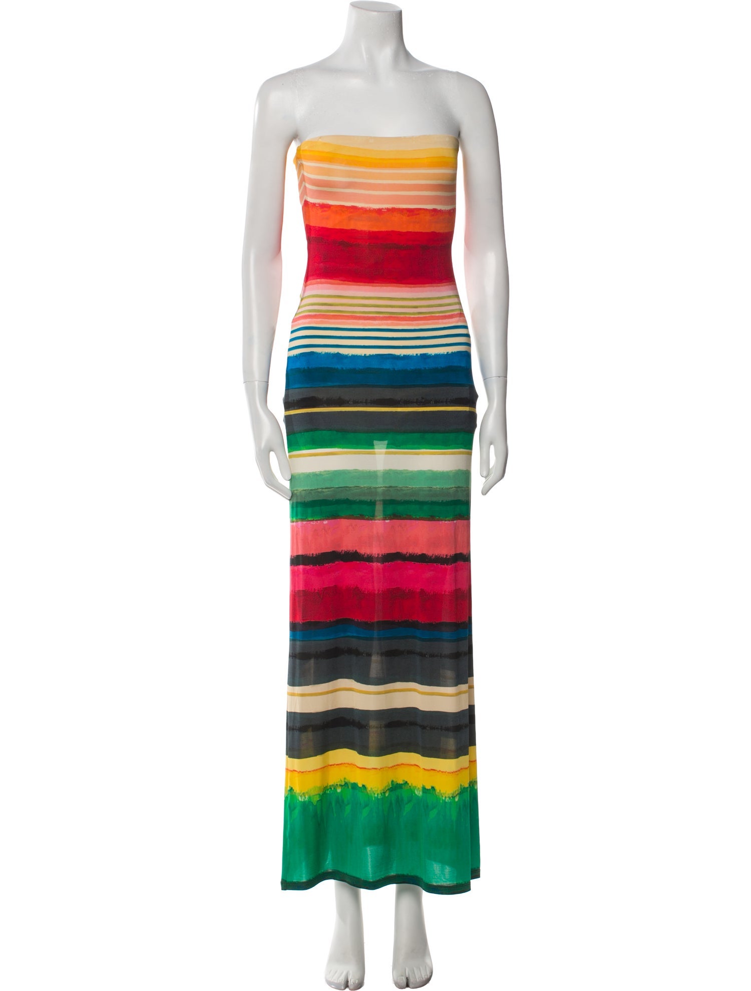 Alice + Olivia Striped Long Dress
