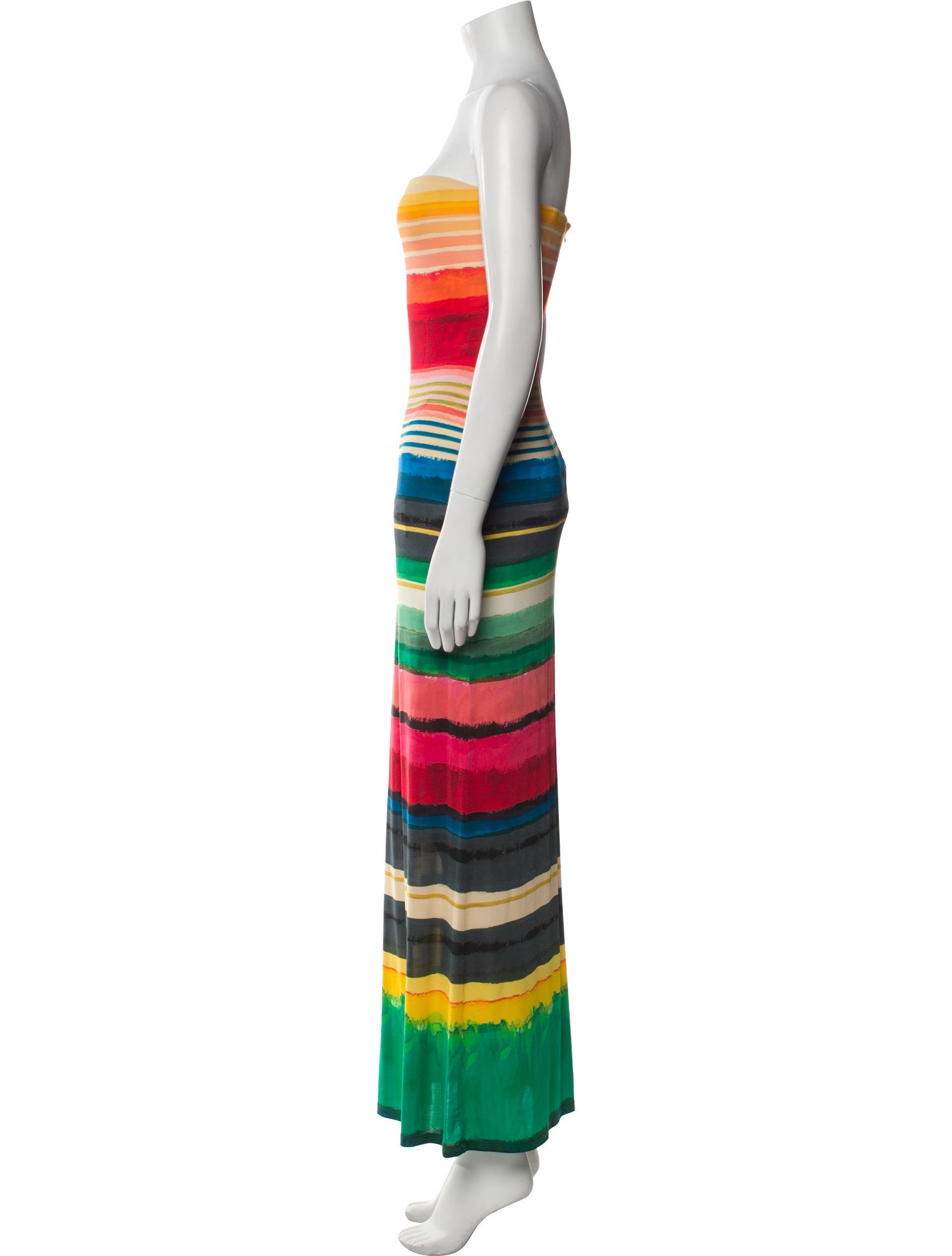 Alice + Olivia Striped Long Dress