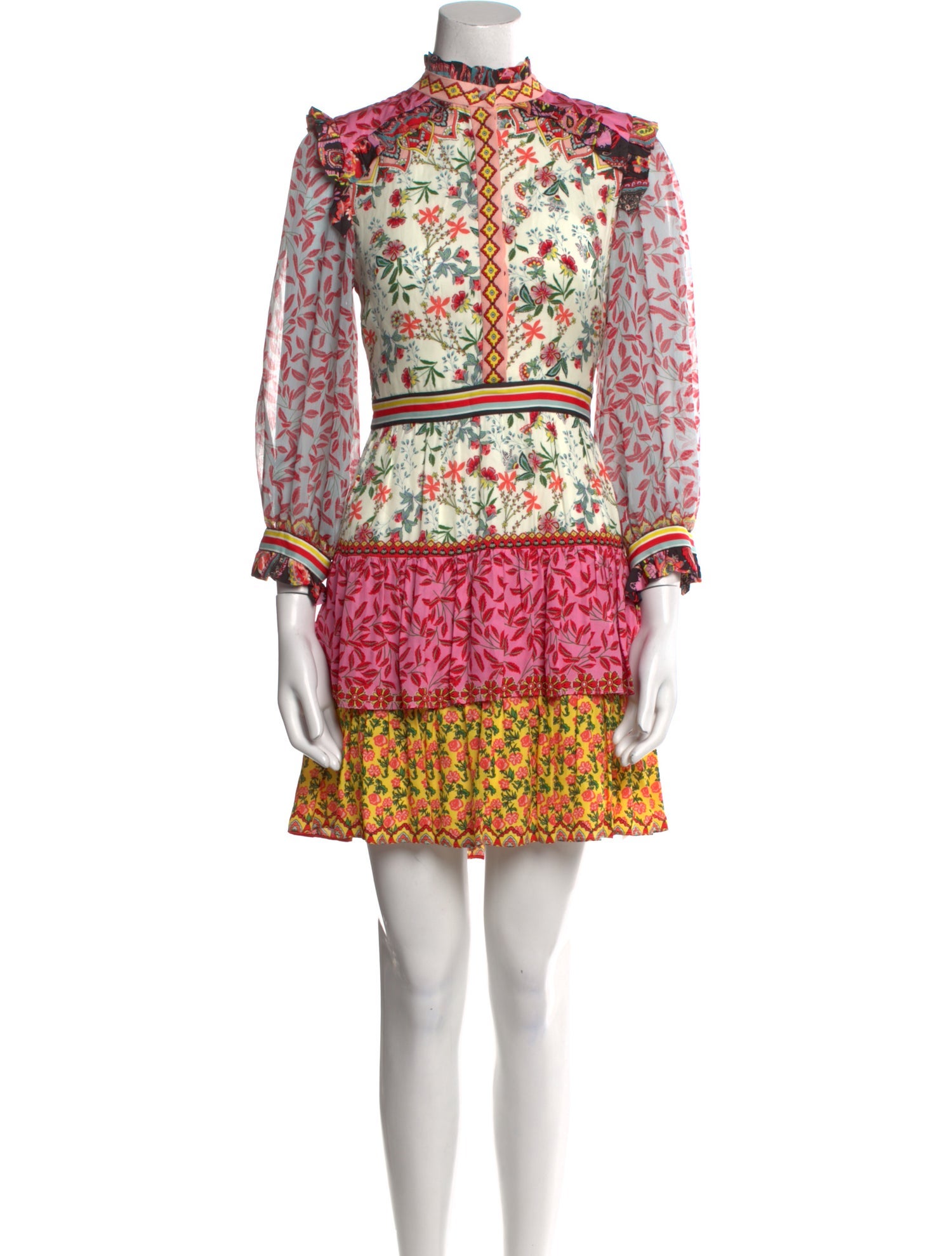 Alice + Olivia Floral Print Mini Dress