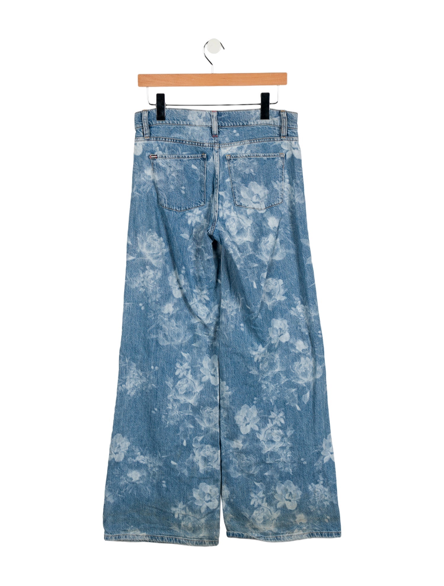 Alice + Olivia Mid-Rise Wide Leg Jeans