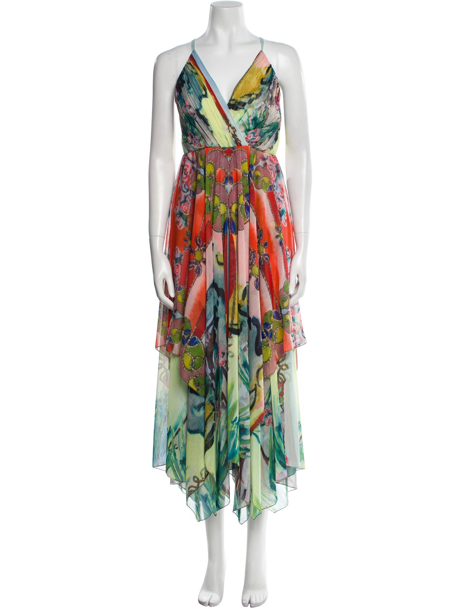 Alice + Olivia Printed Midi Length Dress