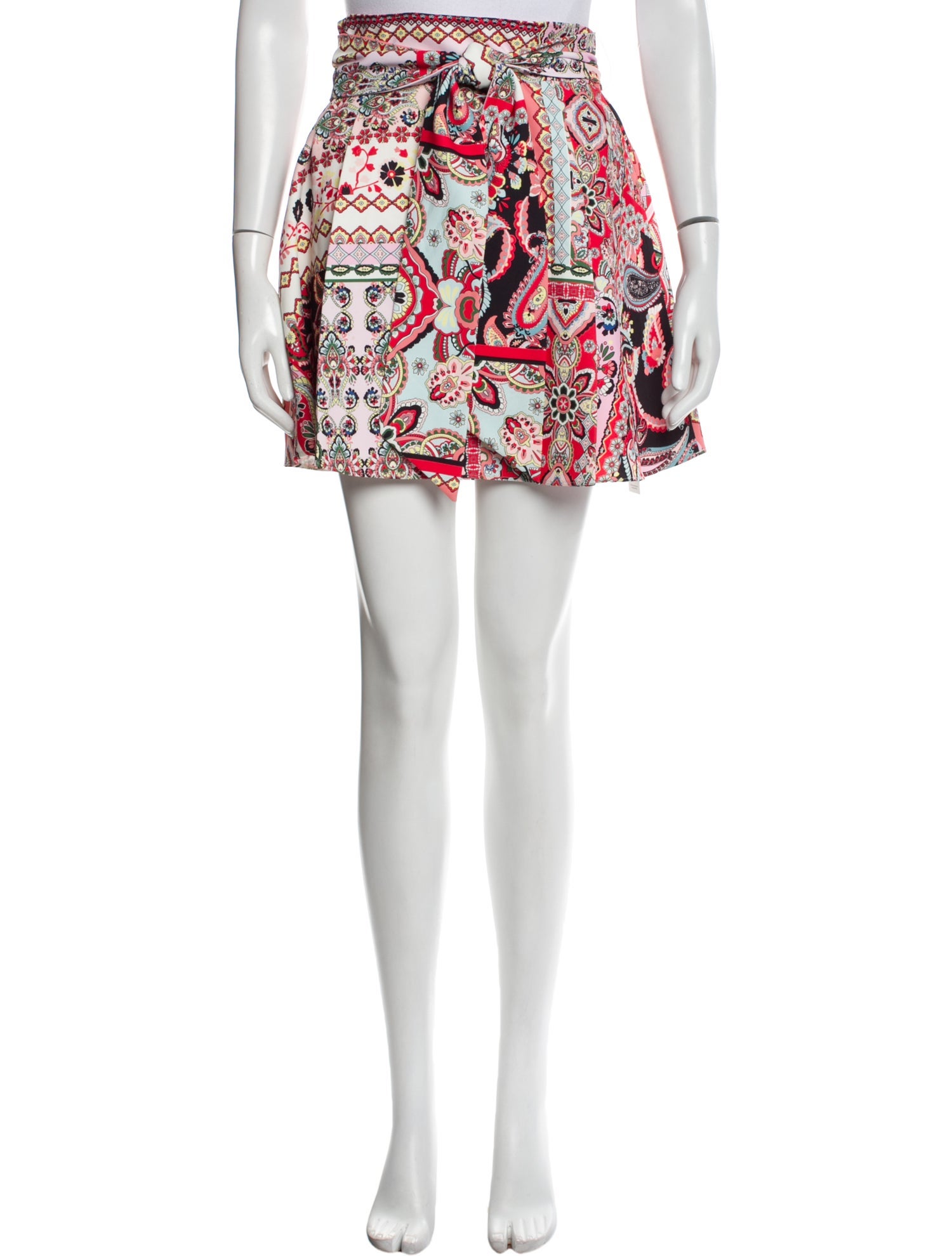 Alice + Olivia Paisley Print Mini Skirt