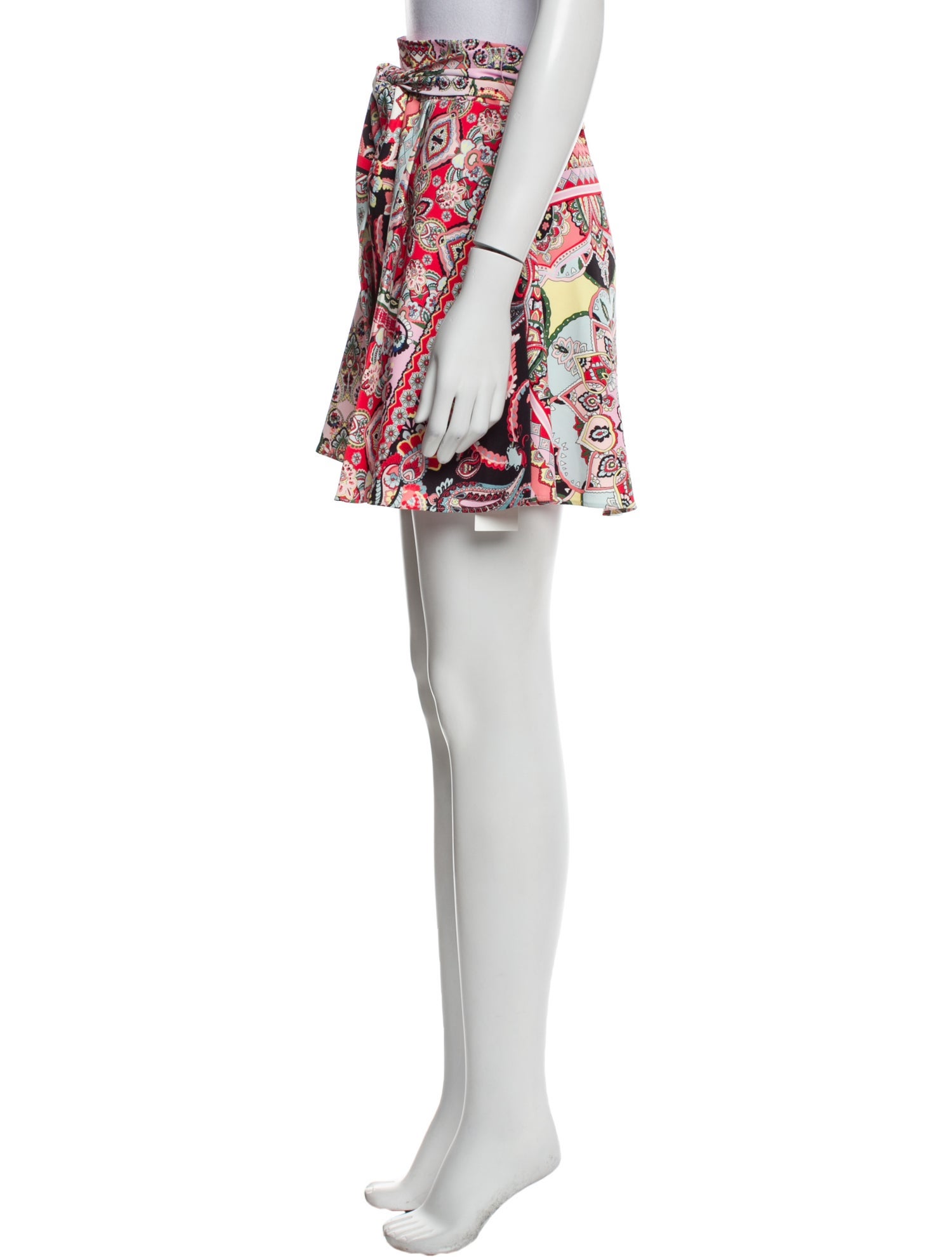 Alice + Olivia Paisley Print Mini Skirt