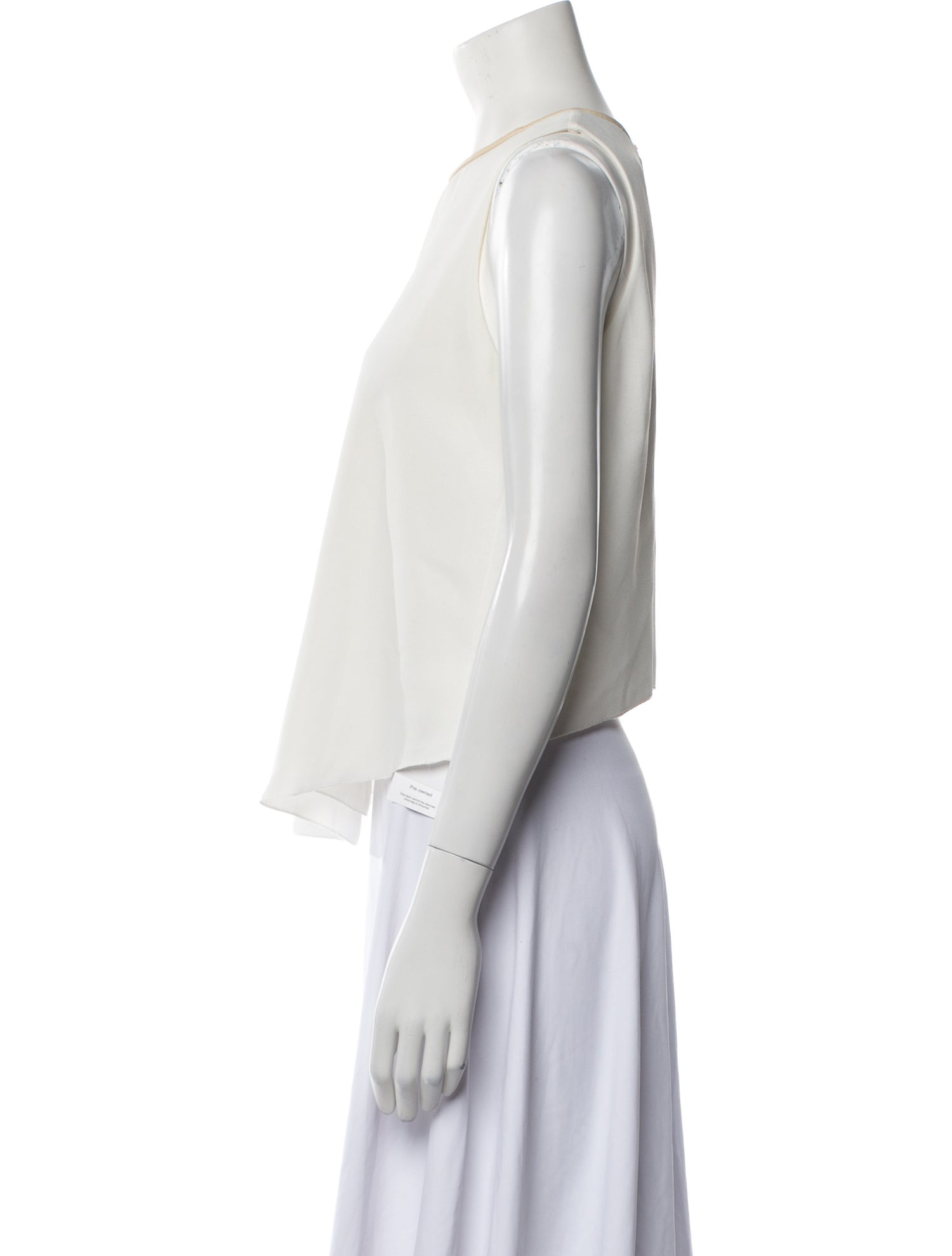 Alice + Olivia Silk Crew Neck Top