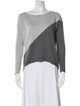 Alice + Olivia Wool Colorblock Pattern Sweater