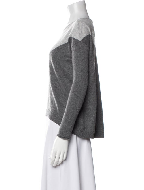 Alice + Olivia Wool Colorblock Pattern Sweater