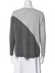 Alice + Olivia Wool Colorblock Pattern Sweater
