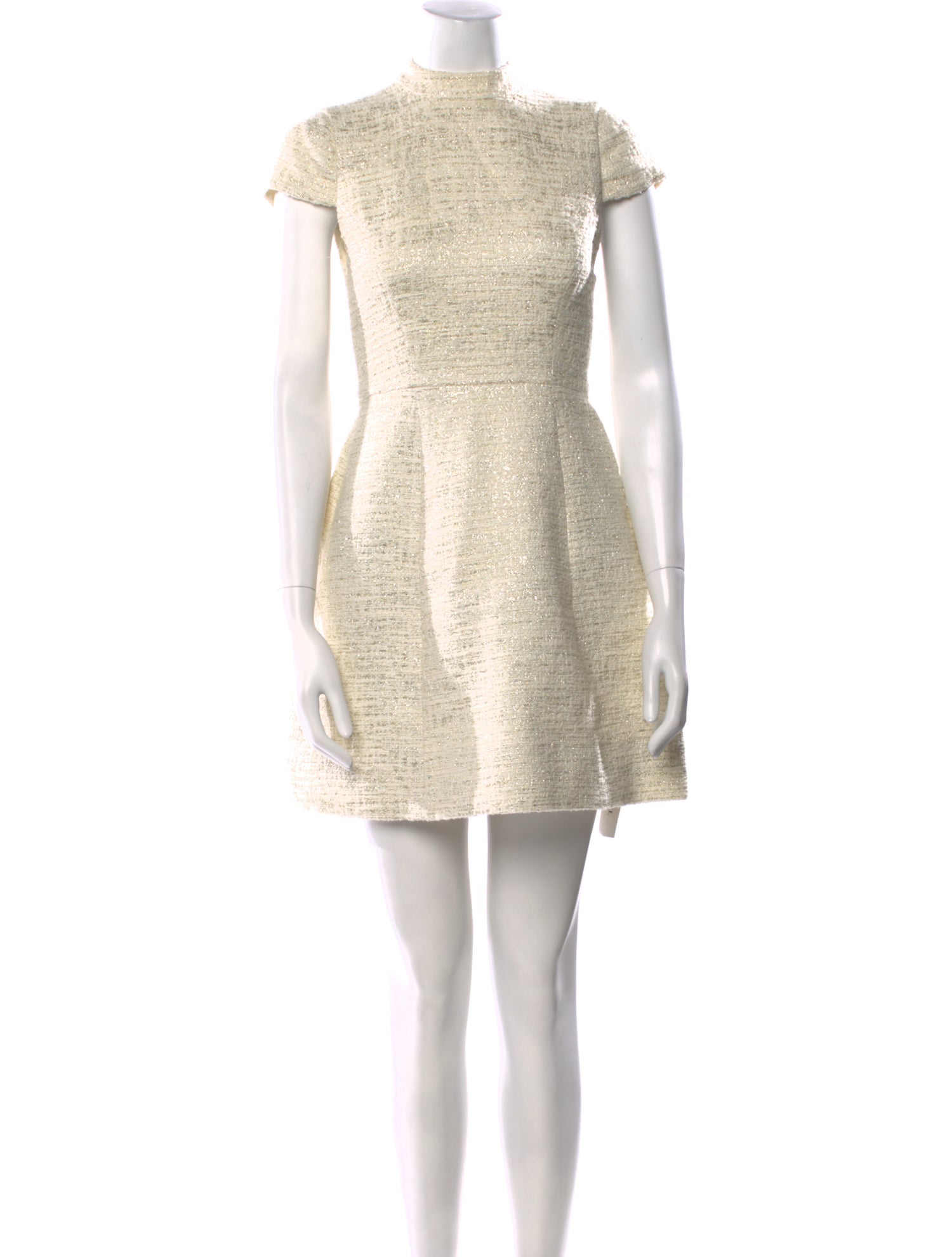 Alice + Olivia Tweed Pattern Mini Dress