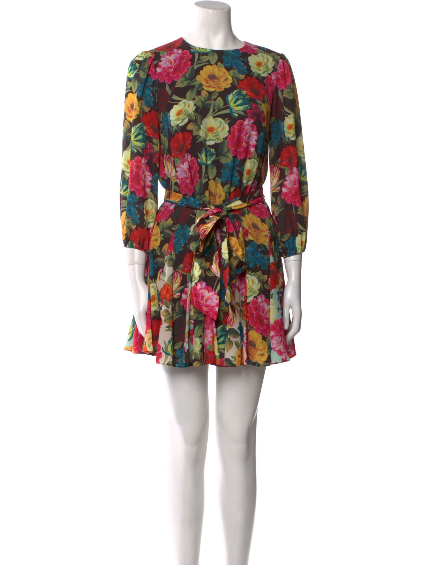 Alice + Olivia Floral Print Mini Dress