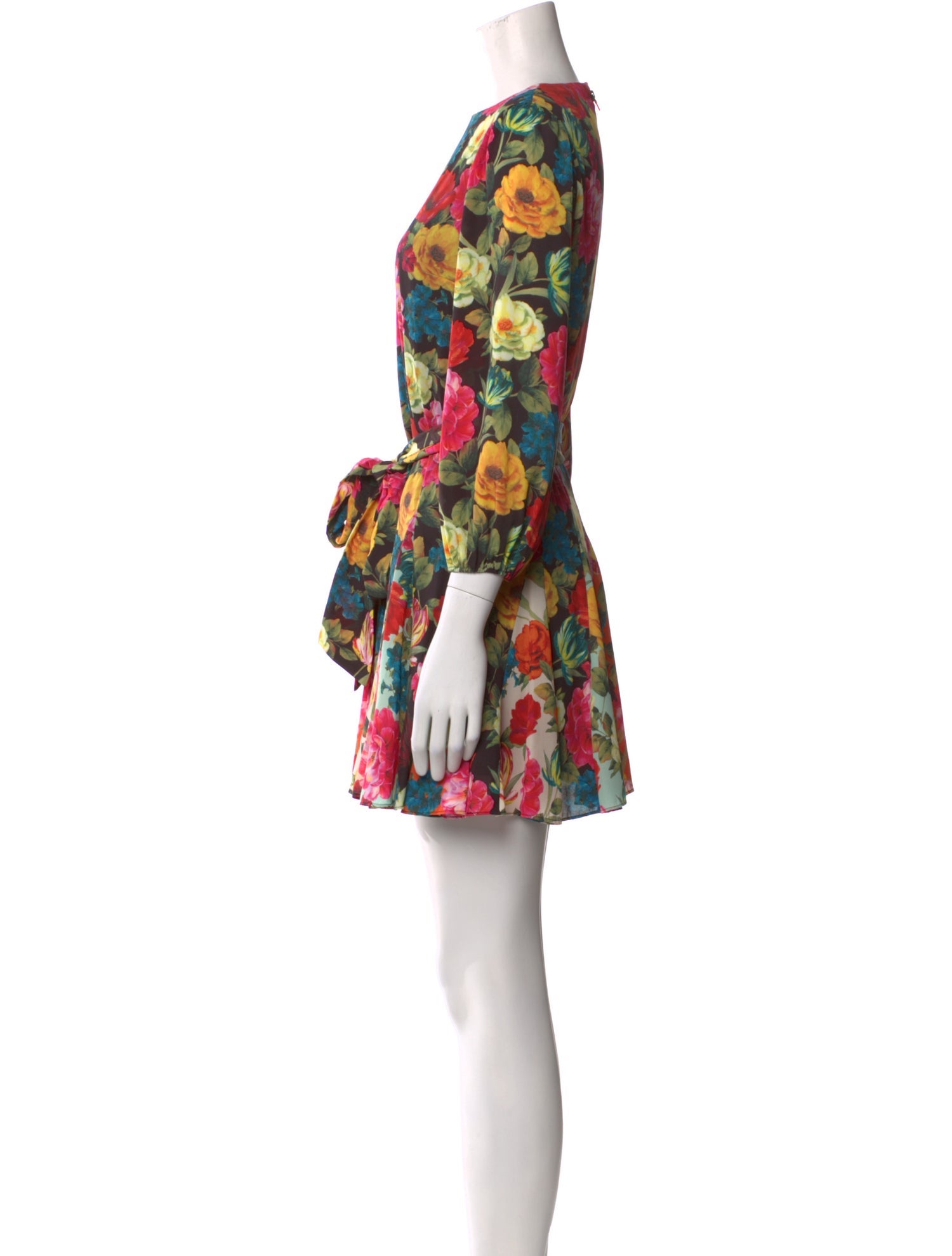 Alice + Olivia Floral Print Mini Dress