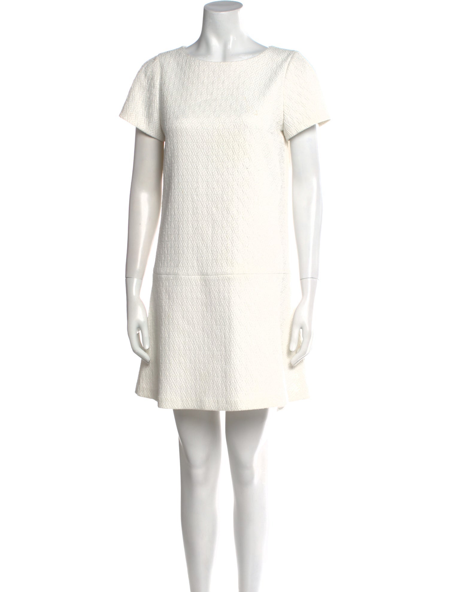 Alice + Olivia Bateau Neckline Mini Dress