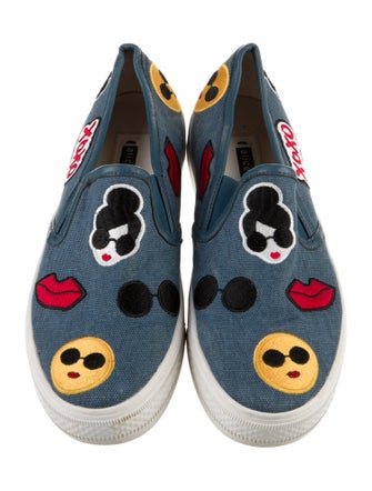 Alice + Olivia Canvas Graphic Print Sneakers