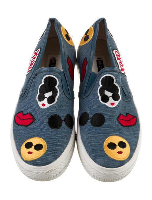 Alice + Olivia Canvas Graphic Print Sneakers