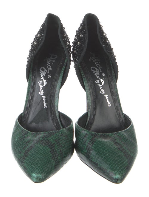 Alice + Olivia Leather D'Orsay Pumps