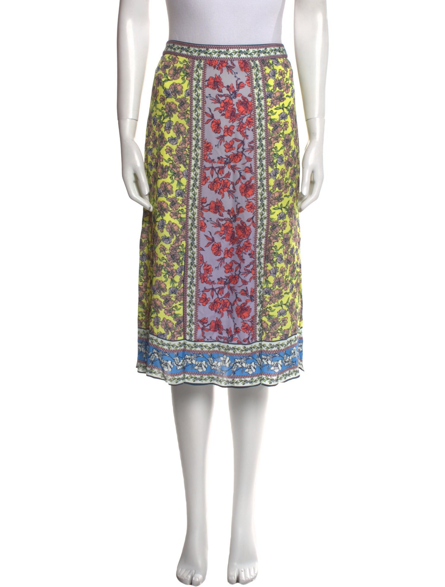 Alice + Olivia Floral Print Knee-Length Skirt w/ Tags