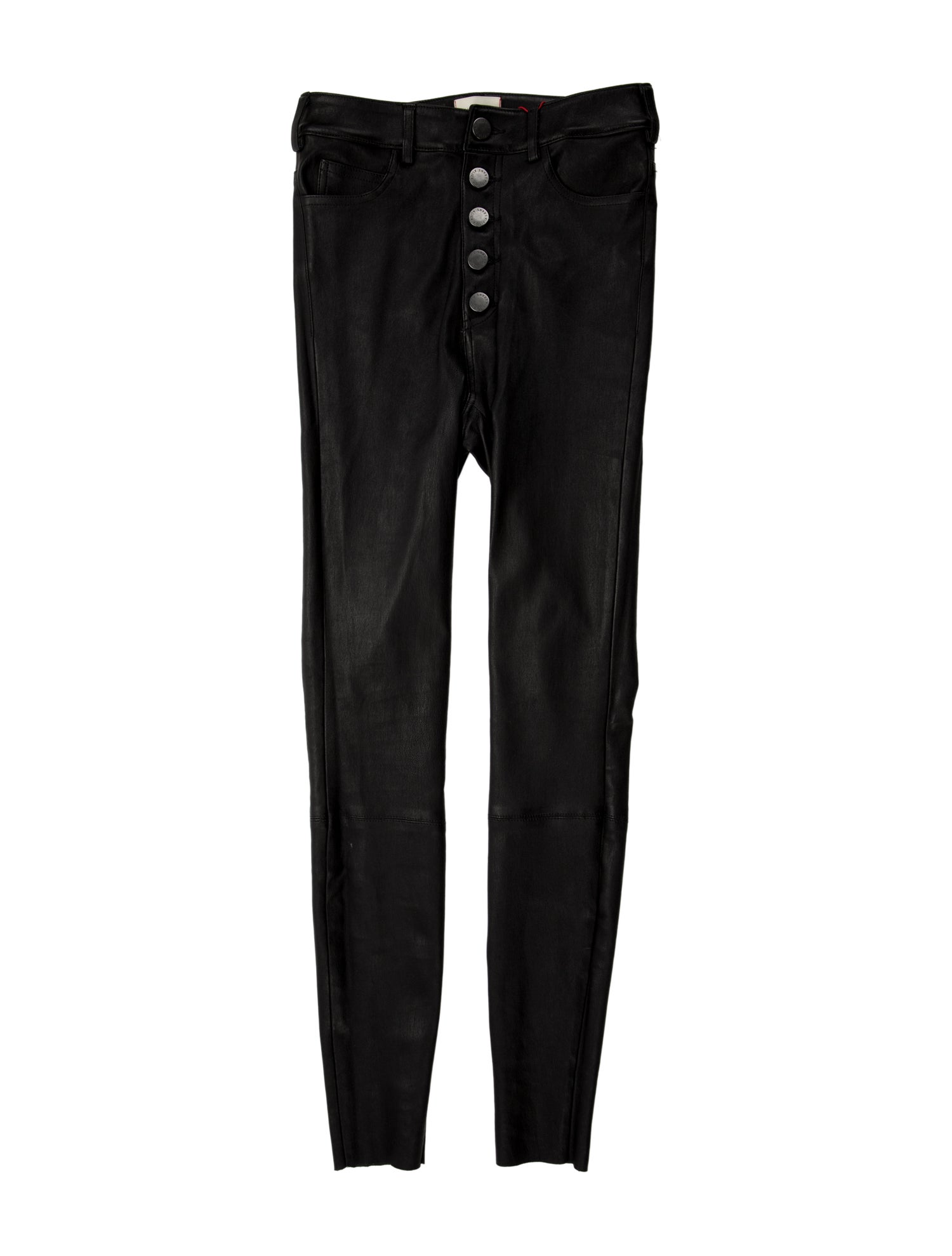 Alice + Olivia Lambskin Skinny Leg Pants