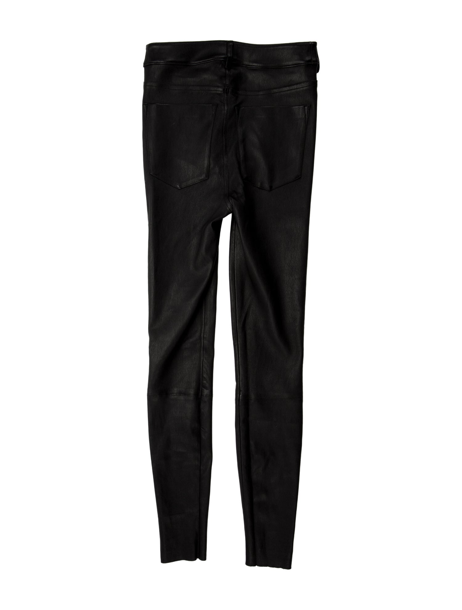 Alice + Olivia Lambskin Skinny Leg Pants