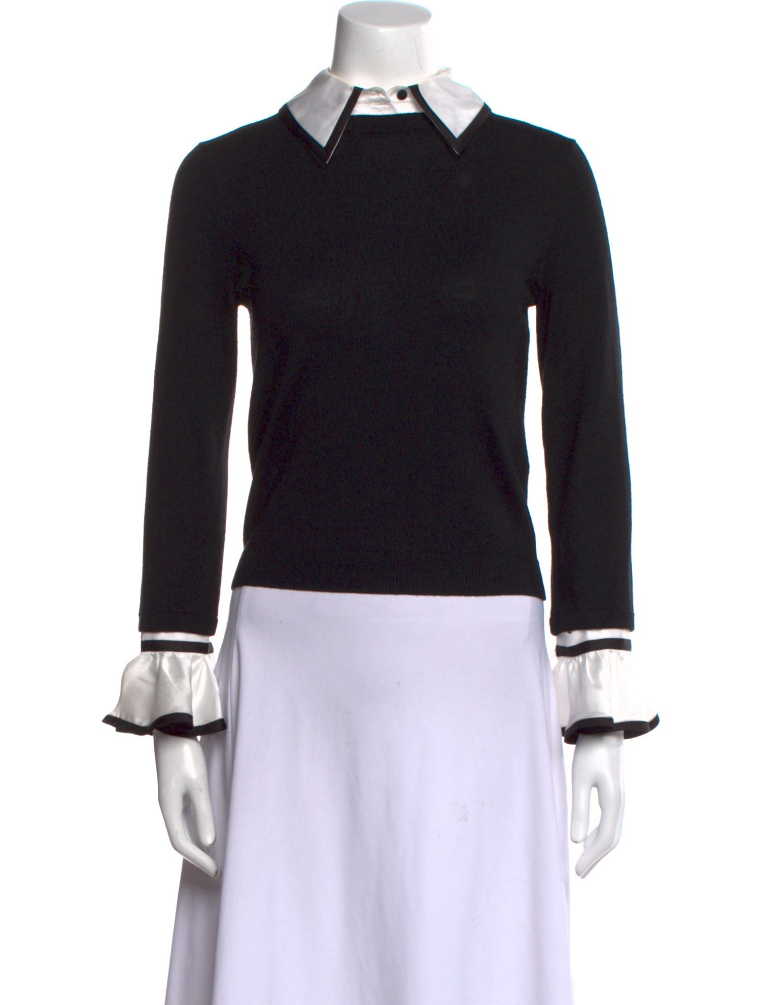 Alice + Olivia Wool Long Sleeve Top