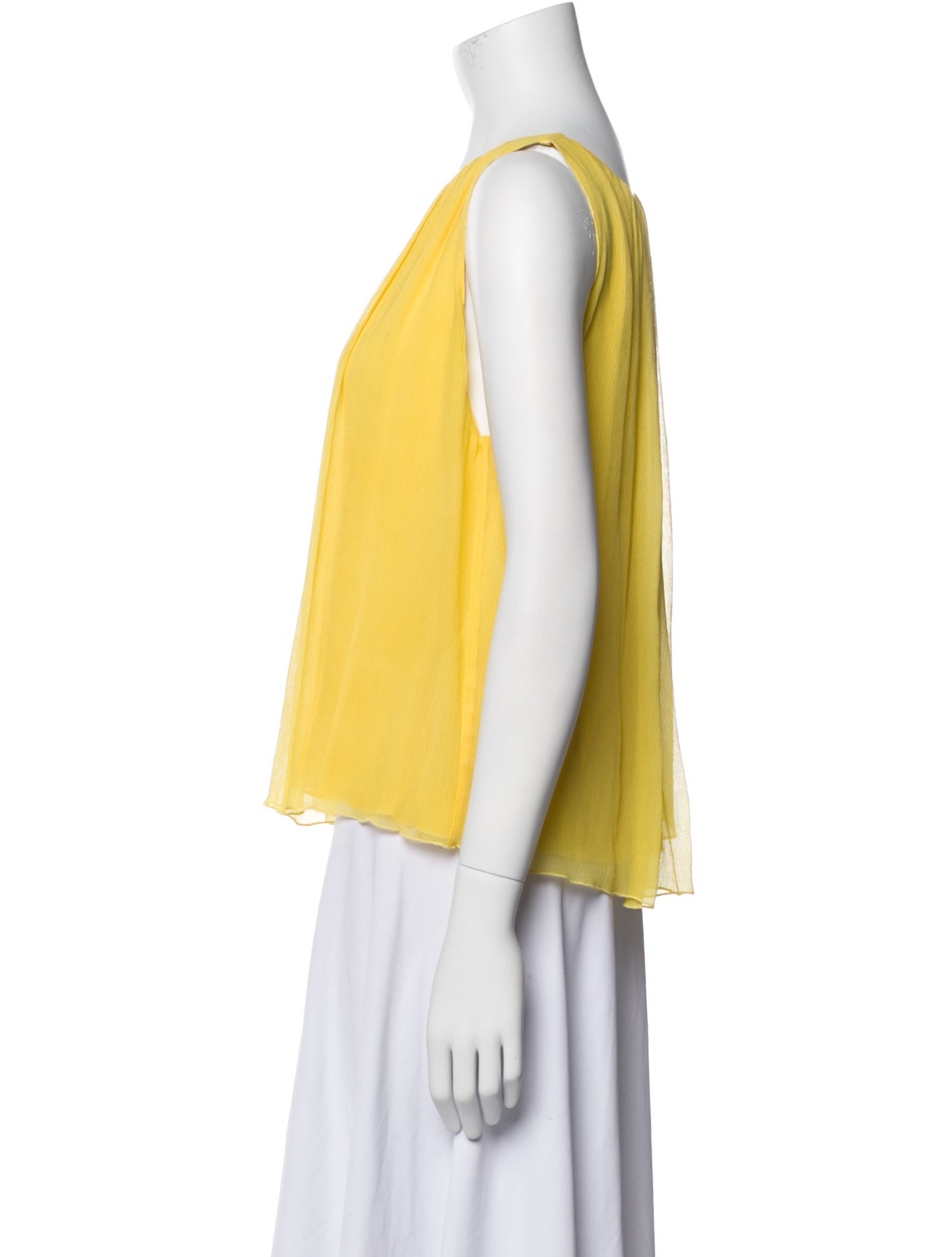 Alice + Olivia Silk Scoop Neck Top