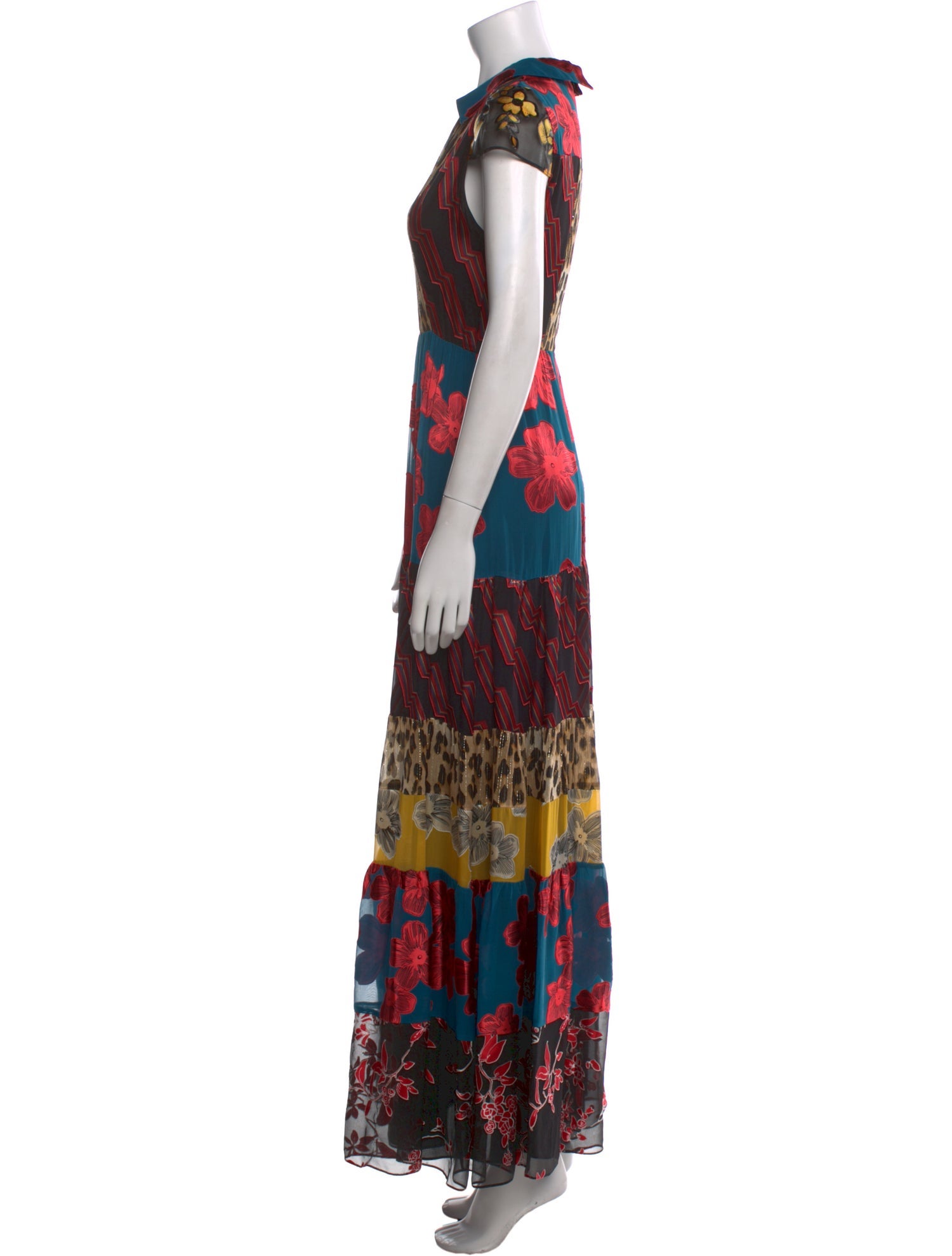 Alice + Olivia Printed Long Dress