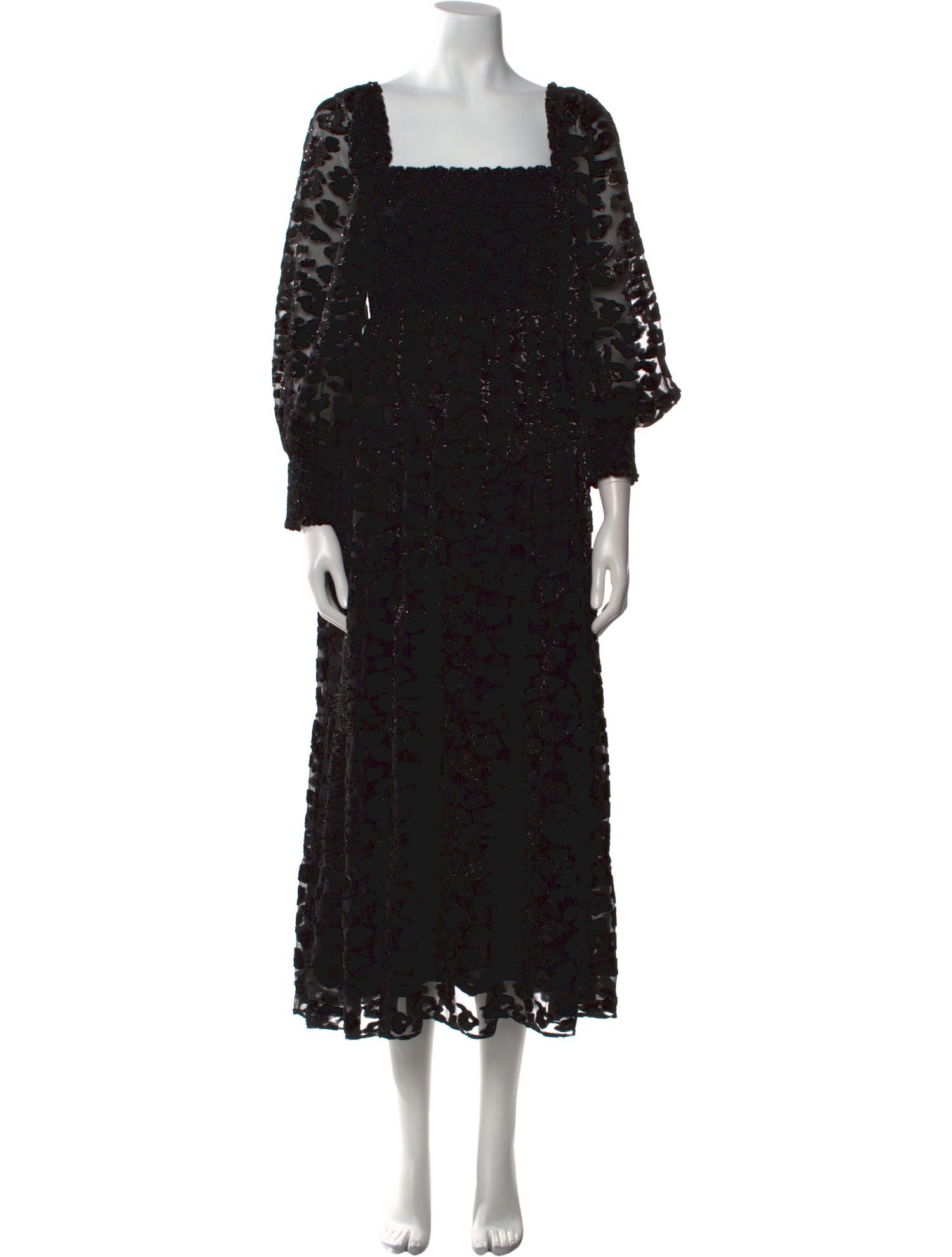 Alice + Olivia Lace Pattern Long Dress