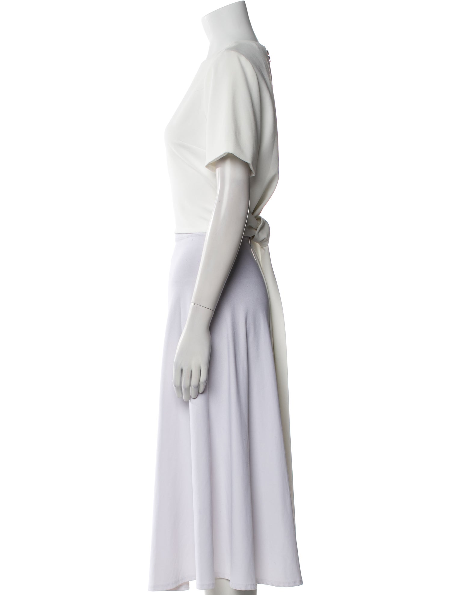 Alice + Olivia Bateau Neckline Short Sleeve Crop Top