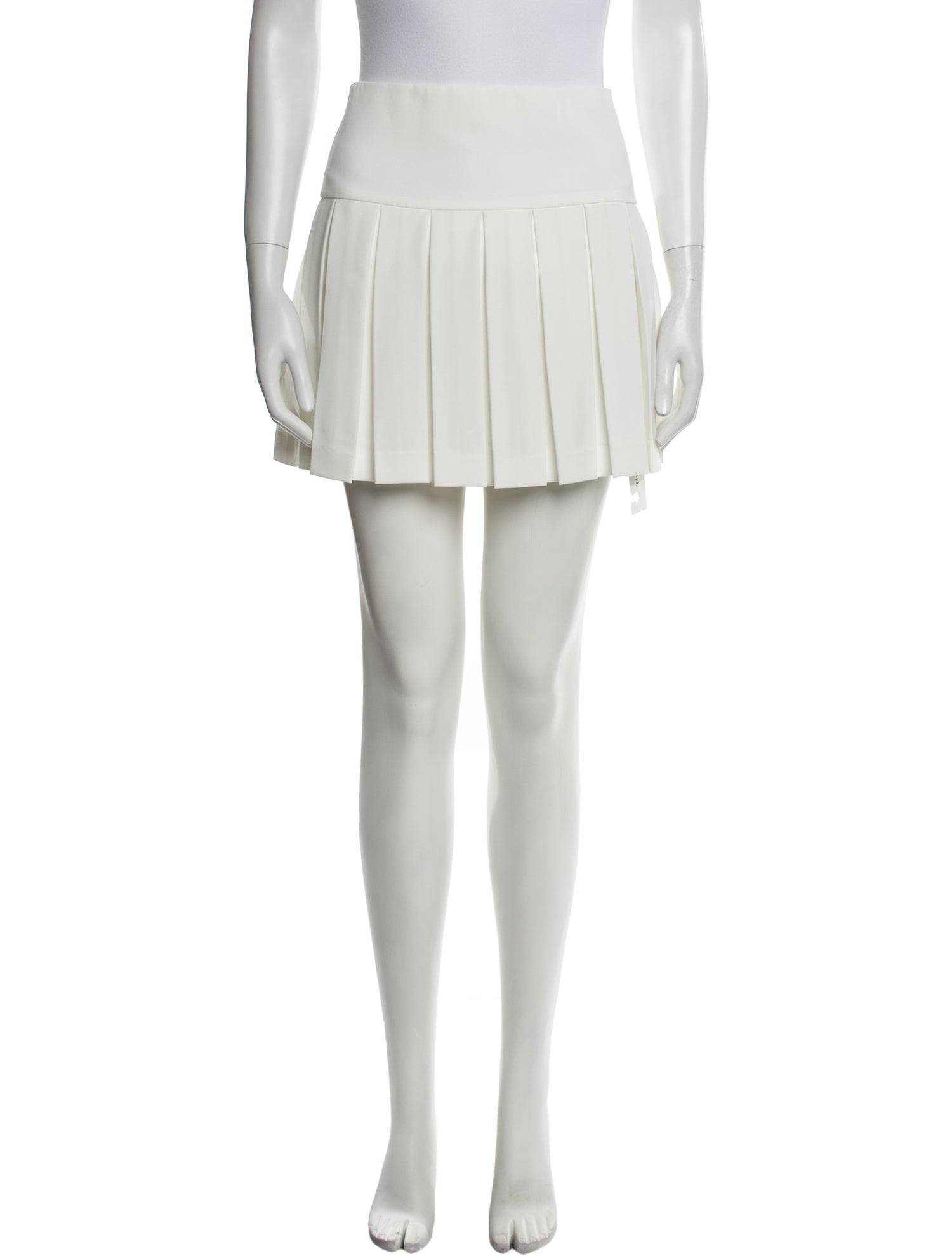 Alice + Olivia Pleated Accents Mini Skirt