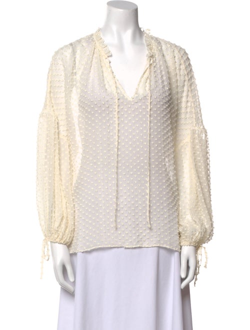 Alice + Olivia Silk Printed Blouse