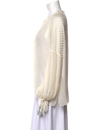 Alice + Olivia Silk Printed Blouse