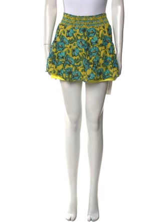 Alice + Olivia Floral Print Mini Skirt