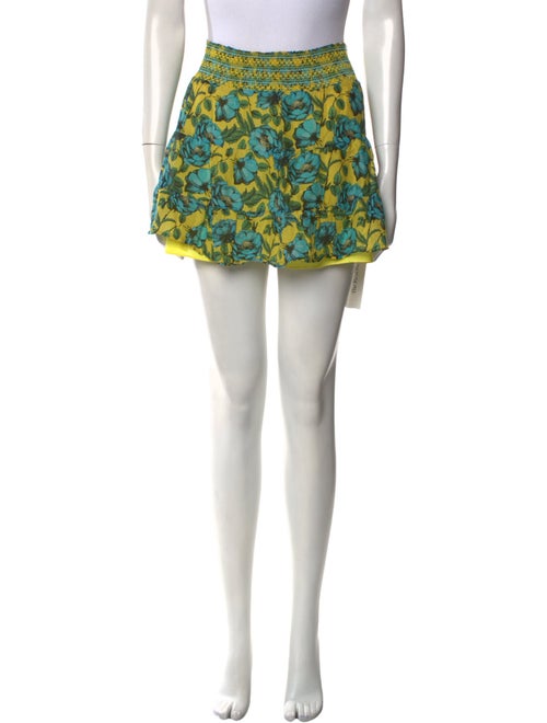 Alice + Olivia Floral Print Mini Skirt