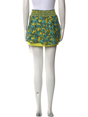 Alice + Olivia Floral Print Mini Skirt