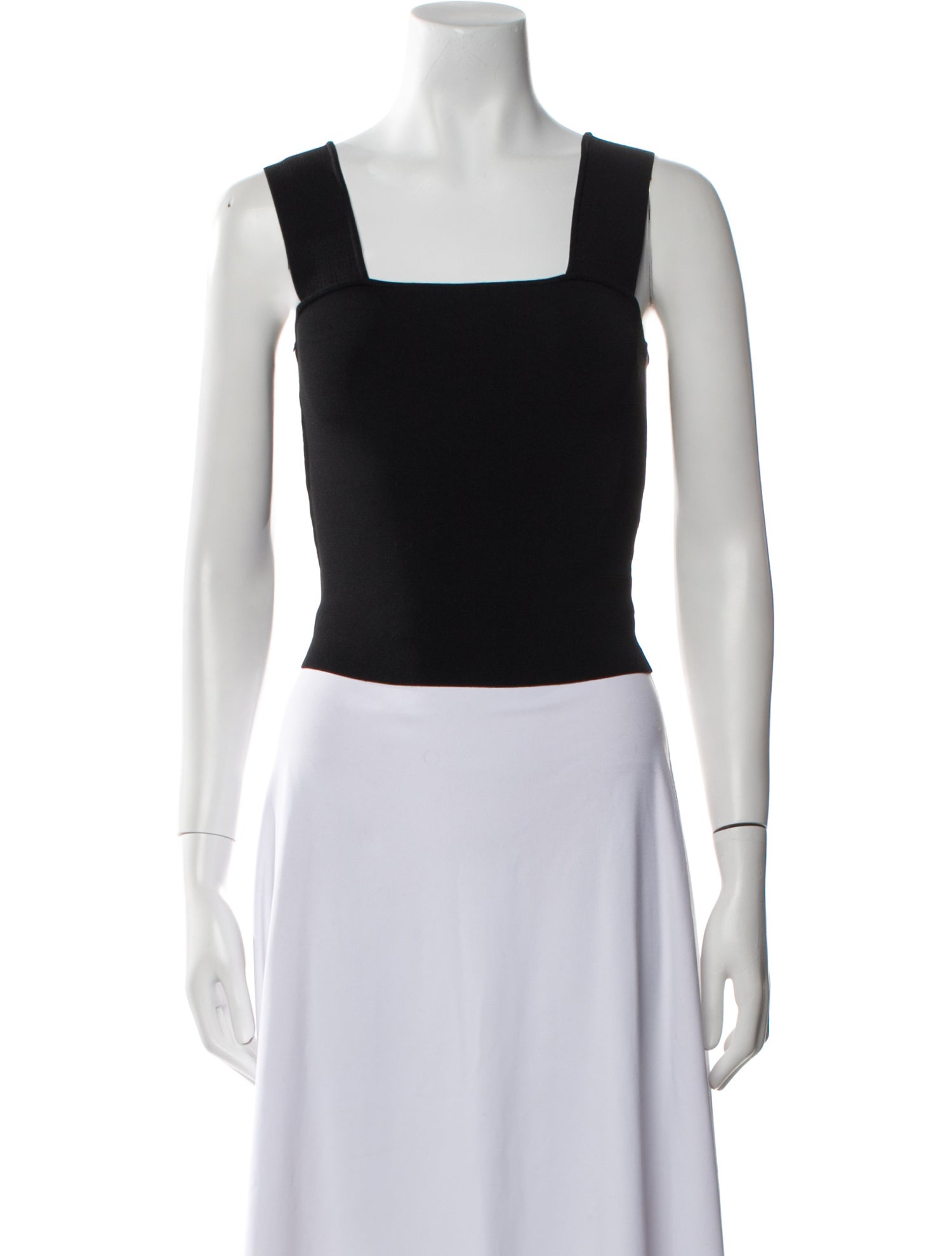Alice + Olivia Square Neckline Sleeveless Crop Top