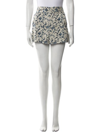 Alice + Olivia Floral Print Mini Shorts