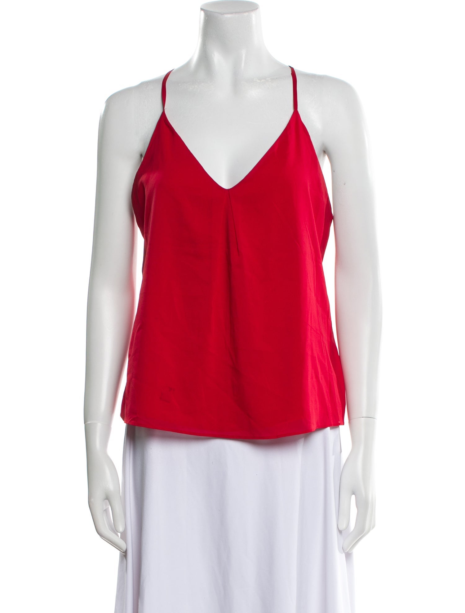 Alice + Olivia Silk V-Neck Top