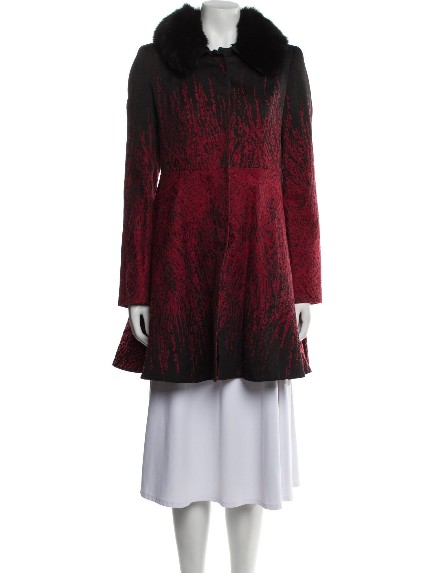 Alice + Olivia Printed Fur Jacket